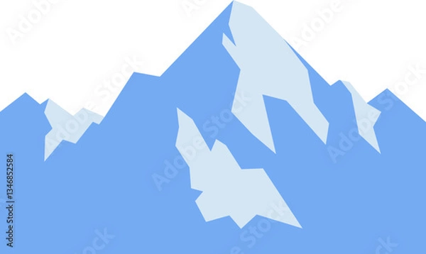 Fototapeta blue mountain iceberg