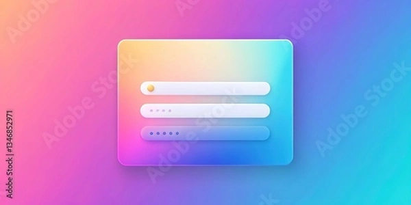 Fototapeta Login Username Password Mockup Forms