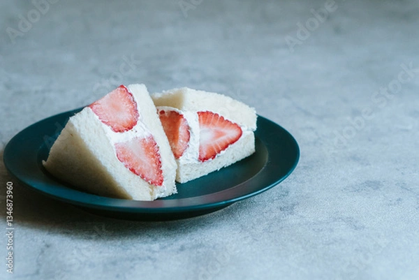 Obraz フルーツサンド　苺　いちご