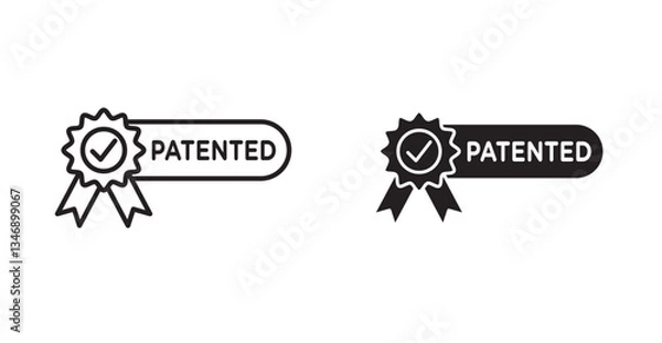 Obraz patented icon