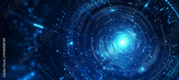 Obraz blue abstract background