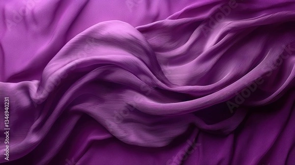 Fototapeta Purple fabric drapes