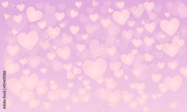Obraz vector background with hearts, Valentine's Day