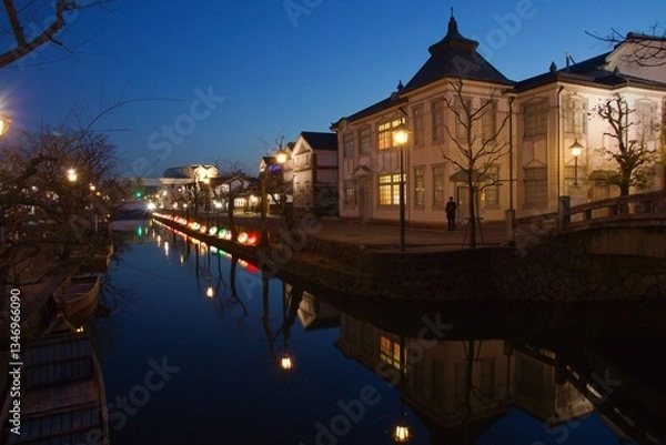 Obraz 倉敷美観地区　春宵まつりの一日