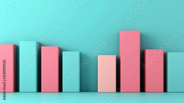 Obraz Surreal cityscape of Manhattan, with the skyline bent and distorted into unusual shapes, blending reality with abstraction in a dreamlike view of the city , Minimalism Clean and clear background