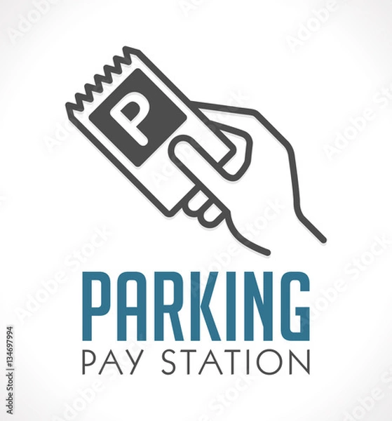 Obraz Logo - Parking pay station
