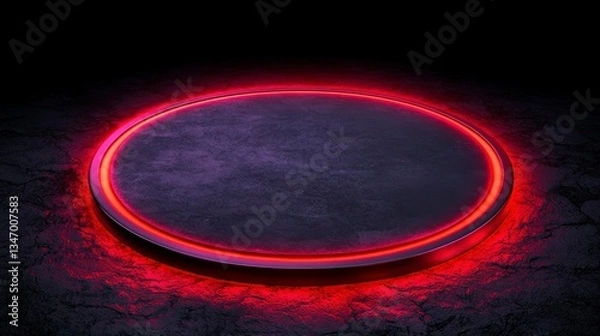 Fototapeta Cybernetic AI chatbot with glowing interface elements symbolizing smart and adaptive interaction enabled by advanced artificial intelligence technologies , Minimalism Clean and clear background