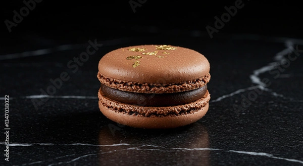Obraz macaroon on a black background