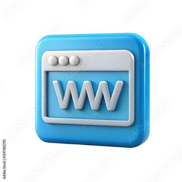 Obraz www internet icon