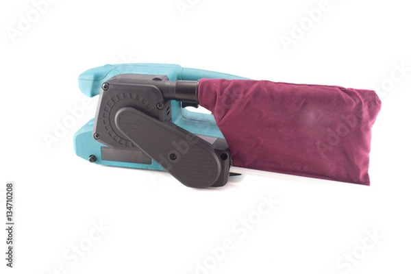 Obraz Belt sander on a white background