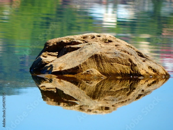 Obraz камень вода лето река