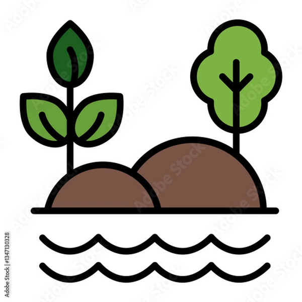 Fototapeta Forest Vector Icon Design