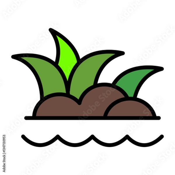 Obraz Marsh Vector Icon Design