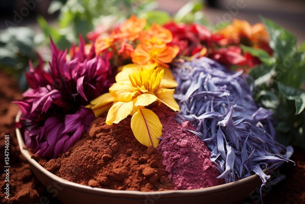 Fototapeta It vibrant and diverse qualities of healthy soil, emphasizing its beauty and vitality