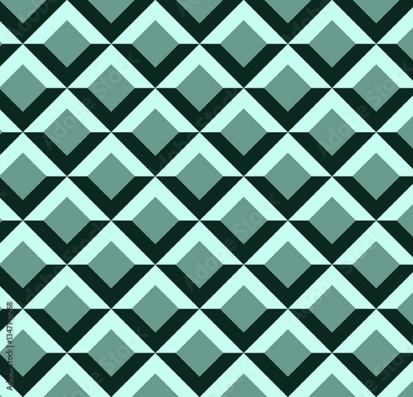 Fototapeta Symmetric Diamond Optical Geometric Pattern. Illustration