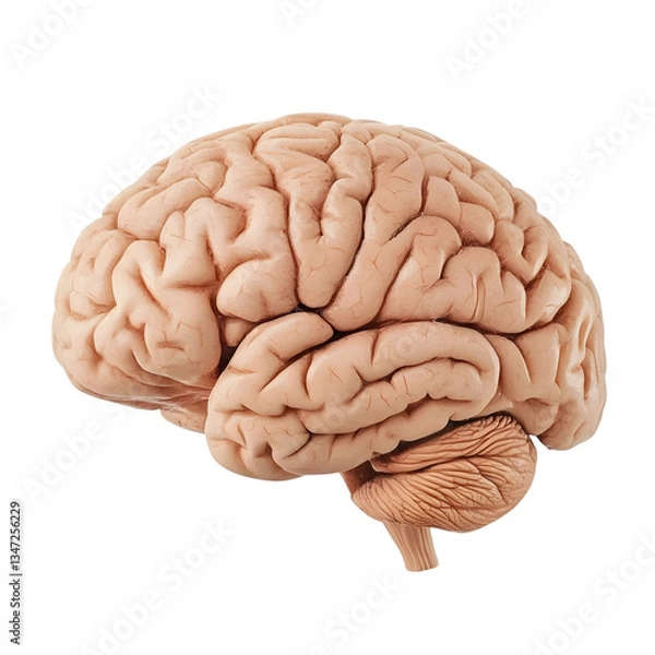Obraz Human brain isolated on transparent background
