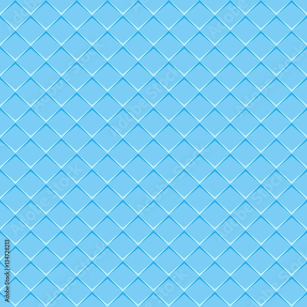 Fototapeta Rhombuses blue seamless background