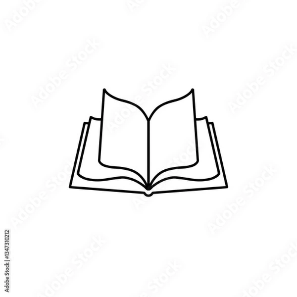 Fototapeta Open book vector