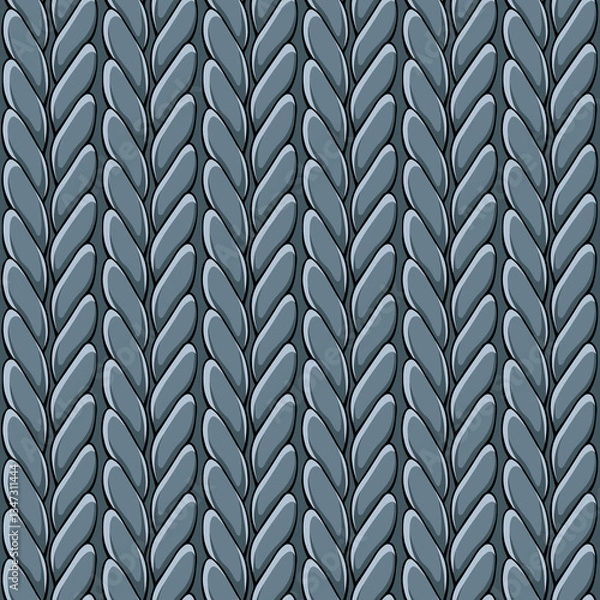 Fototapeta Gray realistic merino wool fabric sweater texture