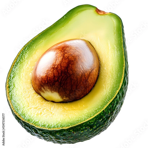 Obraz avocado isolated on white