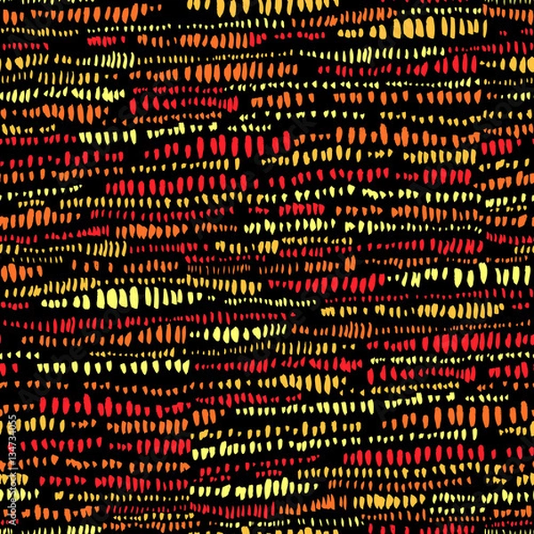 Obraz Ink abstract seamless pattern. Background with artistic strips 