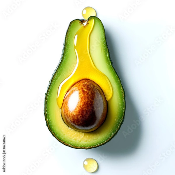 Obraz avocado isolated on white