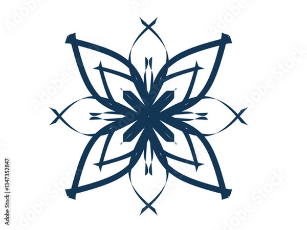 Fototapeta Mandala rectangle with geometric precision