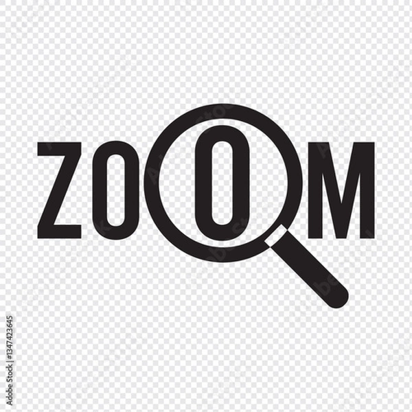 Obraz zoom in out icon vector design
