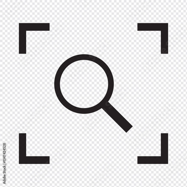Obraz zoom in out icon vector design