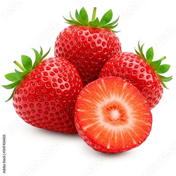 Obraz strawberry against transparent background