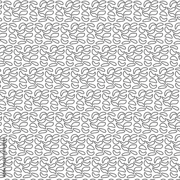 Fototapeta Black color shape outline pattern