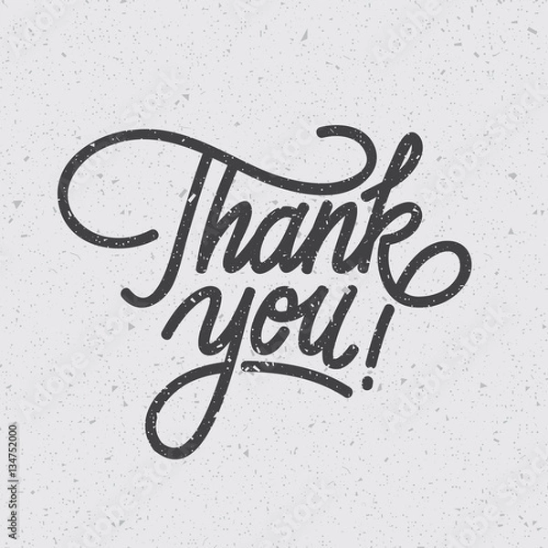 Obraz "Thank You" Digital lettering. Modern colorful typography. Eps10 vector.