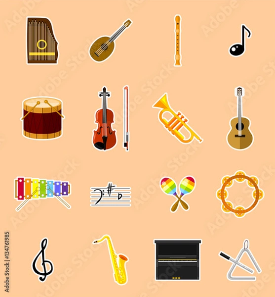 Fototapeta Instruments - Icons