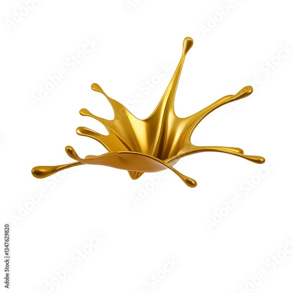 Obraz A dazzling gold burst in motion, adding depth and richness to luxury-themed branding, ads, and digital presentations.