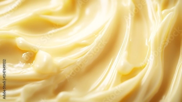 Fototapeta Smooth and creamy substance with swirling designs high resolution picture