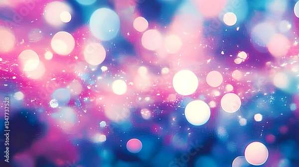 Fototapeta Abstract Art with White Dots on Gradient Background