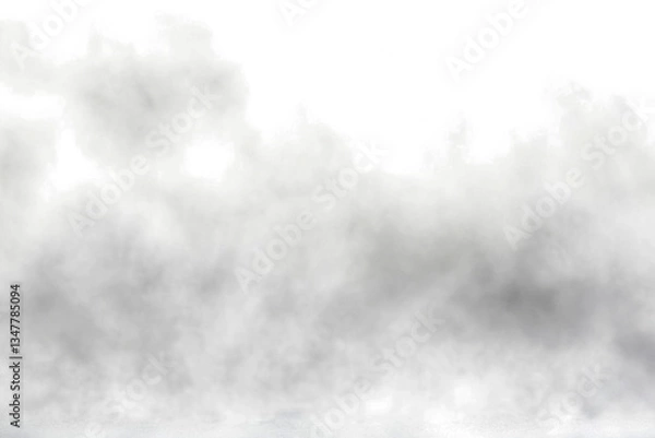Fototapeta floating white fog effect PNG 
