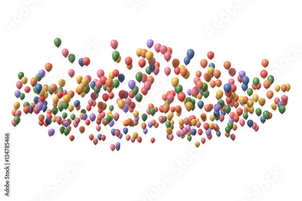 Fototapeta Colorful Balloons in Air