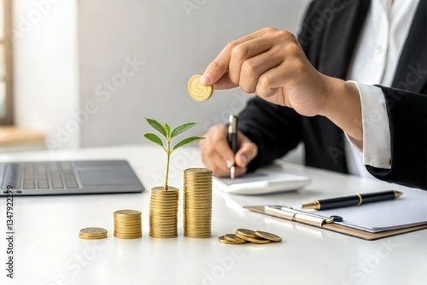 Obraz Making money grow