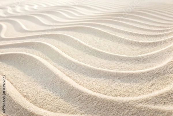 Fototapeta Abstract White Waves on a Sandy Surface