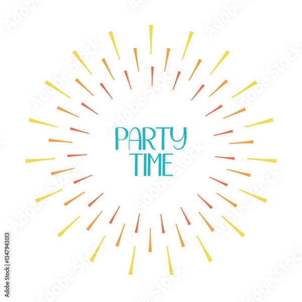 Obraz Party Time - Symbol - Grußbotschaft