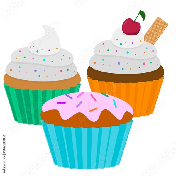 Obraz Muffins - Cupcakes - Desserts