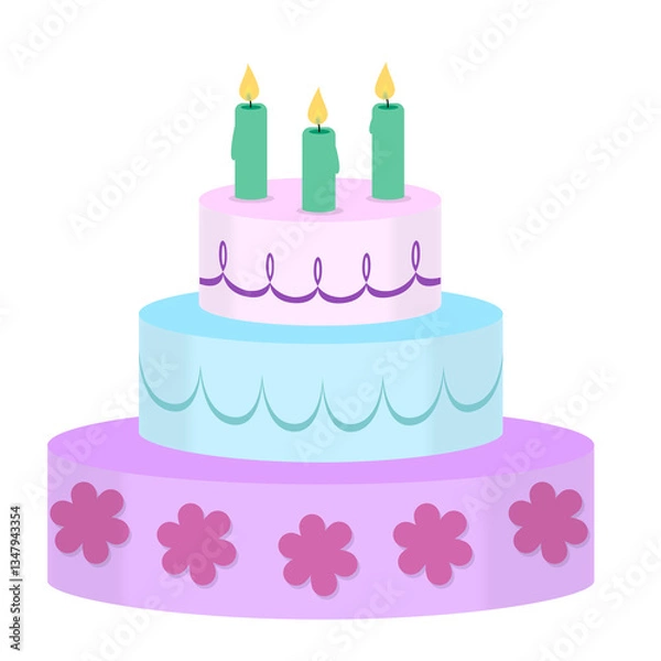 Obraz Torte - Geburtstagstorte - Hochzeitstorte