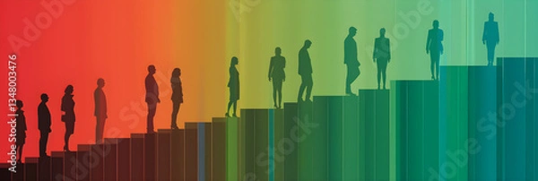 Fototapeta Visual Representation of Vice President Salary Range in Various Industries