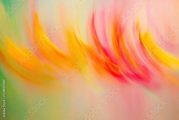 Fototapeta Vibrant Abstract Swirls of Color in Soft Pastel Tones and Hues
