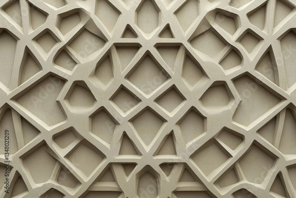 Obraz Intricate Geometric Wall Pattern with Modern Design Elements