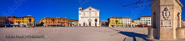 Obraz Central square in Palmanova panoramic view,