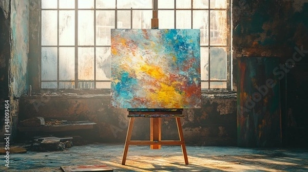 Fototapeta Abstract Canvas Art Studio Sunlight