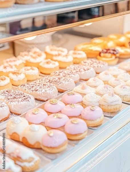 Obraz Delicious Pastel-Colored Pastries Display
