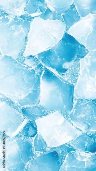 Obraz Cracked Ice Texture Background